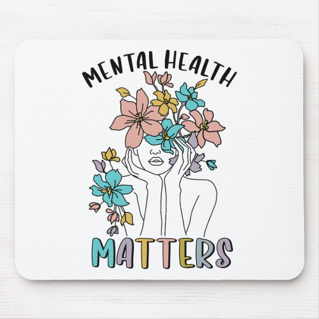 Tapis De Souris Problèmes de santé Sensibilisation Neurodiversité  (Devant)