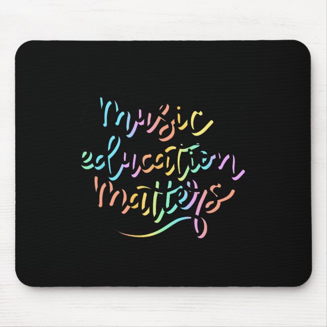 Tapis De Souris Problèmes d'éducation musicale Reconnaissance des  (Devant)