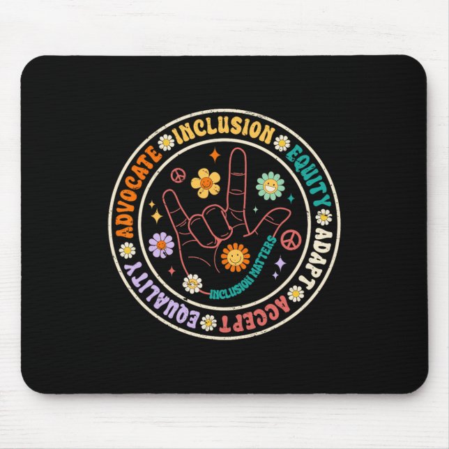 Tapis De Souris Problèmes d'inclusion Sensibilisation sur l'autism (Devant)