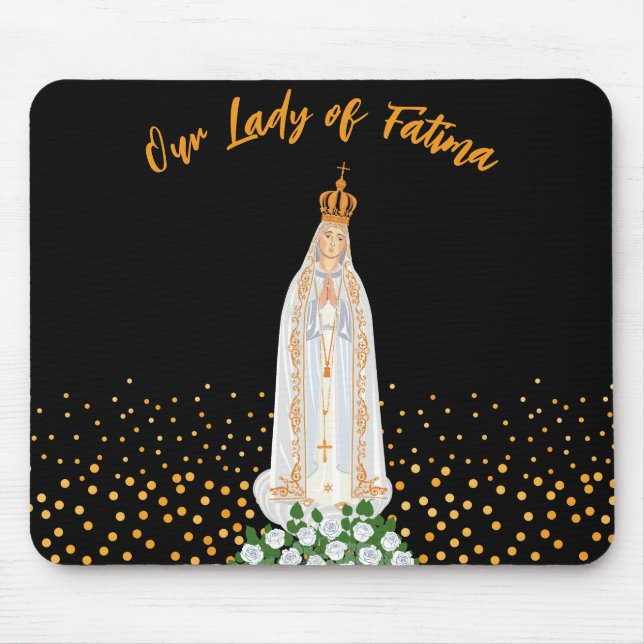 Tapis De Souris Procession de Notre-Dame de Fatima aux bougies (Devant)