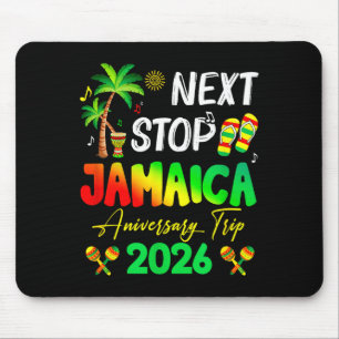 Tapis De Souris Prochain arrêt Jamaïque 2026 Anniversaire de coupl