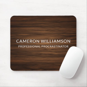 Tapis De Souris Procrastinateur Personnalisé avec Panneaux de Bois