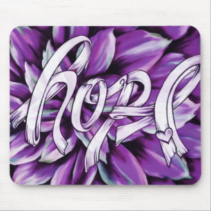 Tapis De Souris Produits floraux d'espoir de cancer pancréatique