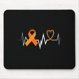 Tapis De Souris Produits Heartbeat Leukemia Ribbon Leukemia Award