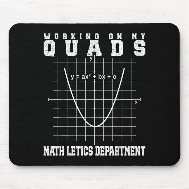 Tapis De Souris Prof de gym algèbre math mathletics travaillant mo (Devant)