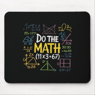 Tapis De Souris Prof de maths drôle 6.7 100 jours d'école équation