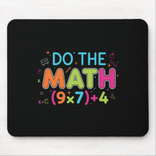 Tapis De Souris Prof de maths drôle fait le calcul 67 mème Six Sep