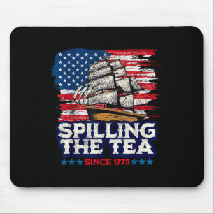 Tapis De Souris Prof d'histoire amusant de Boston qui renverse le 