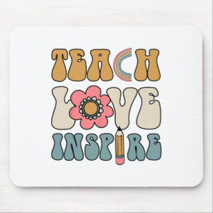 Tapis De Souris Prof inspirant rétro groovy Bon retour à l'école