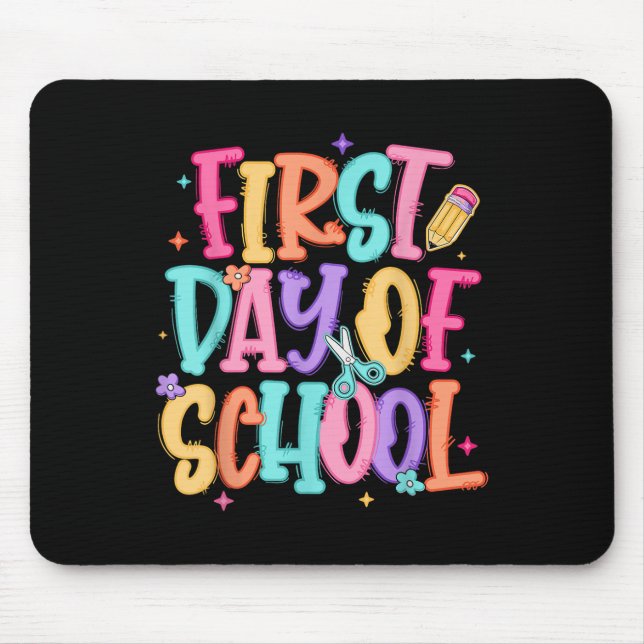 Tapis De Souris Prof Préparatoire Premier Jour D'école Enseignant  (Devant)