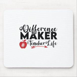 Tapis De Souris Professeur Art Différence Maker Vie de l'enseignan