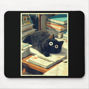 Tapis De Souris Professeur chat japonais drôle élève école dernier