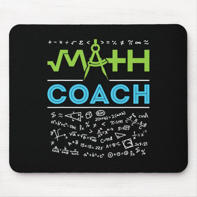 Tapis De Souris Professeur de coach de maths Ck To School Apprecia (Devant)
