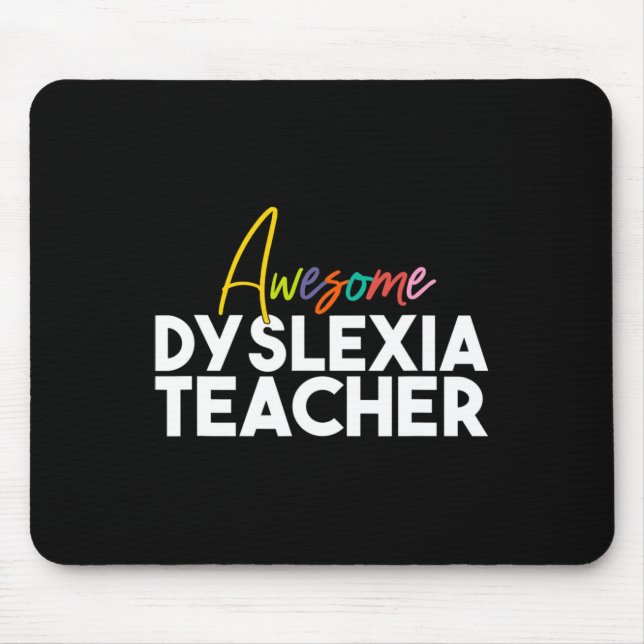 Tapis De Souris Professeur de dyslexie (Devant)