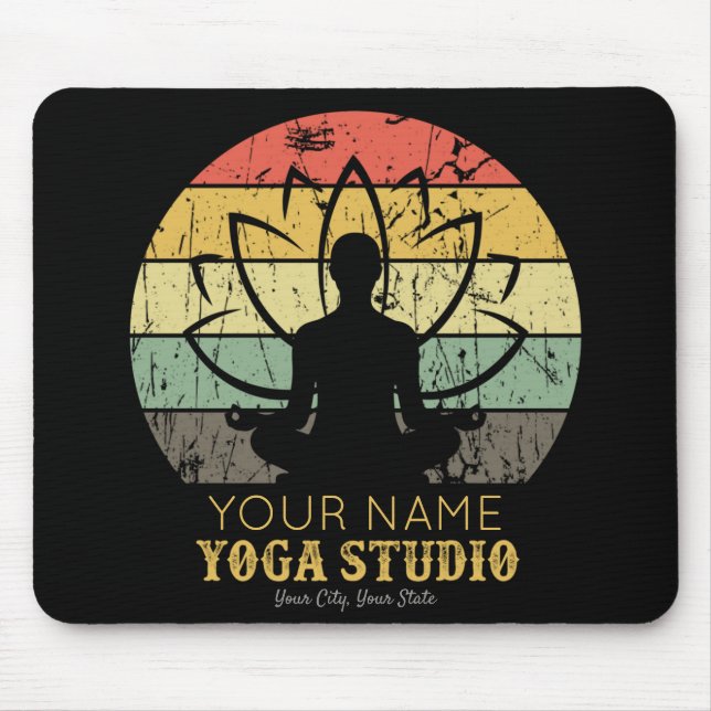Tapis De Souris Professeur de Fitness Yoga Studio Personnalisé Gur (Devant)