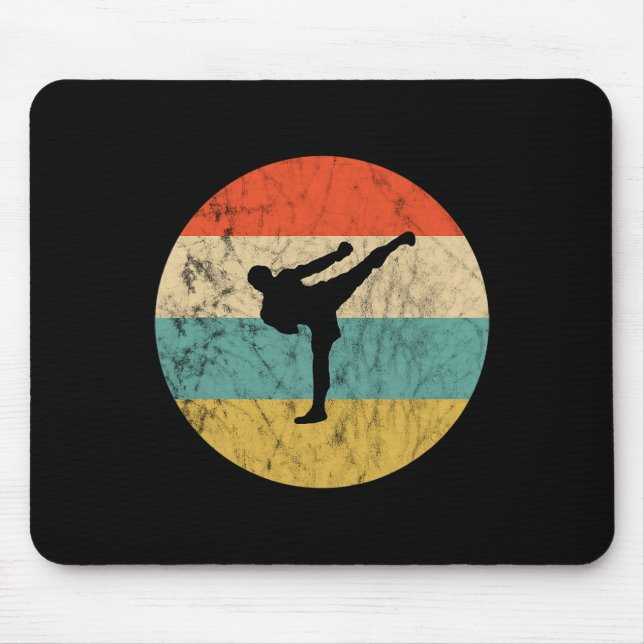 Tapis De Souris Professeur de kickboxing Sunset Mma Kickboxing Kar (Devant)
