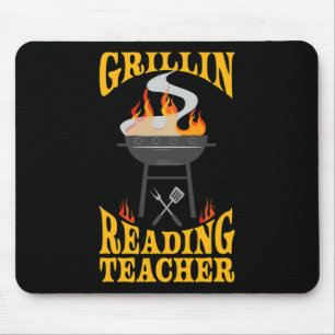 Tapis De Souris Professeur de lecture Bbq Grill Fumeur Et Chef Byr