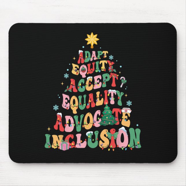 Tapis De Souris Professeur de l'enseignement spécial de Noël Funny (Devant)