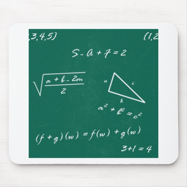 Tapis De Souris professeur de mathématiques algebra geek (Devant)