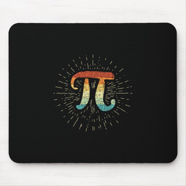 Tapis De Souris Professeur de mathématiques Cute Pi (Devant)
