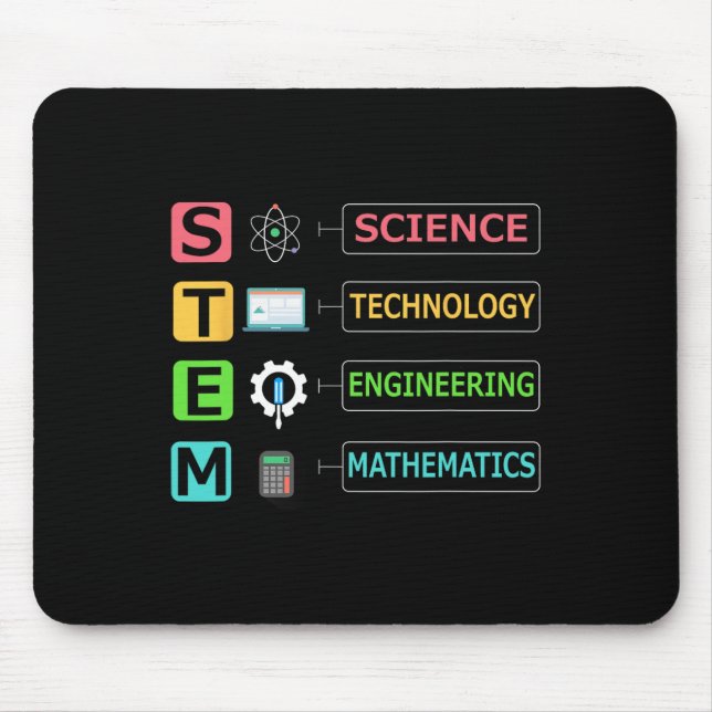 Tapis De Souris Professeur de mathématiques d'ingénierie de techno (Devant)