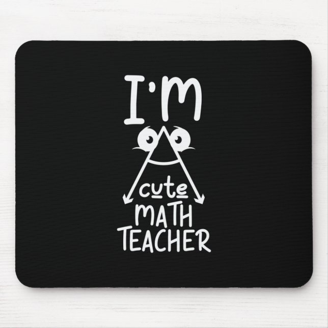 Tapis De Souris Professeur de mathématiques Je suis enseignant de  (Devant)