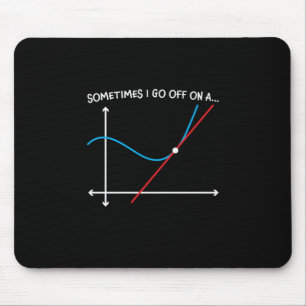 Tapis De Souris Professeur De Mathématiques Parfois Je Pars