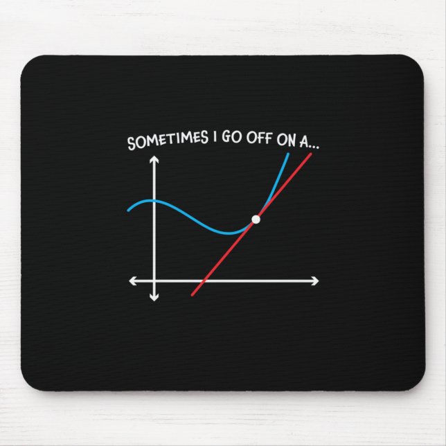 Tapis De Souris Professeur De Mathématiques Parfois Je Pars (Devant)