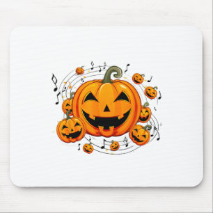 Tapis De Souris Professeur de musique Halloween Citrouille d'autom