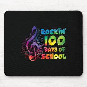 Tapis De Souris Professeur De Musique - rockin 100 Jours De Musiqu