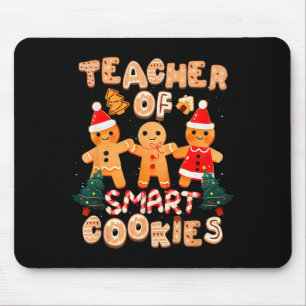 Tapis De Souris Professeur de Noël Mignon Biscuits de Pain d'Épice