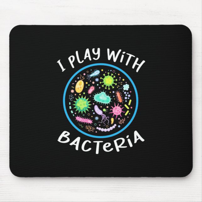 Tapis De Souris Professeur de sciences de microbiologie (Devant)