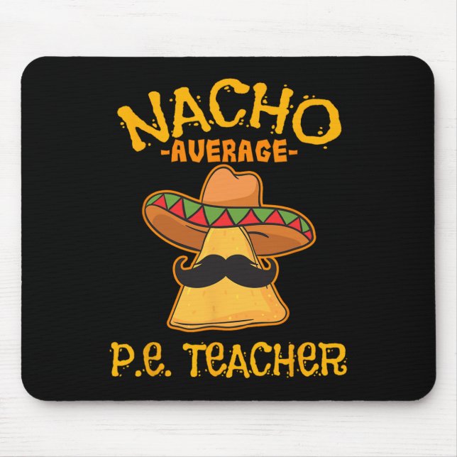 Tapis De Souris Professeur d'éducation physique moyen nacho Mexica (Devant)