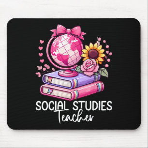 Tapis De Souris Professeur d'histoire des études sociales Terre Gl