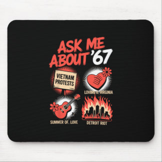 Tapis De Souris Professeur d'histoire drôle 67 Professeur 6 7 Drôl