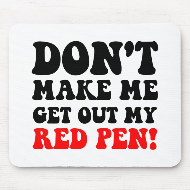 Tapis De Souris Professeur drôle (Devant)