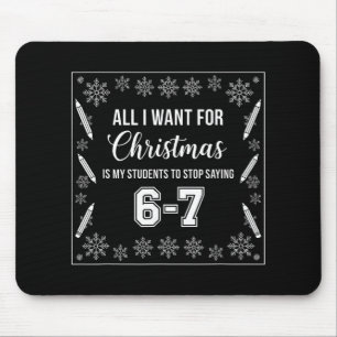 Tapis De Souris Professeur drôle de Noël Les élèves disent 6-7 67 