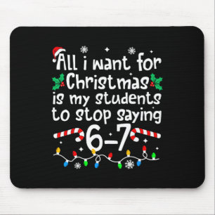 Tapis De Souris Professeur drôle de Noël Les élèves disent 6-7 67
