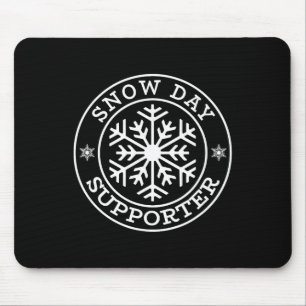 Tapis De Souris Professeur élève supporter de jour de neige drôle