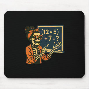 Tapis De Souris Professeur Halloween Six Sept Mème 6 7 Squelette É