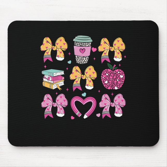 Tapis De Souris Professeur Joyeuse Saint-Valentin Coquette Crayon  (Devant)