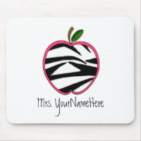 Professeur Mousepad - copie Apple de zèbre