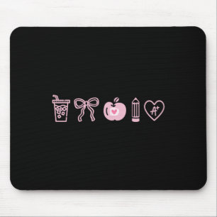Tapis De Souris Professeur Saint-Valentin Coquette Cœurs Café Glac