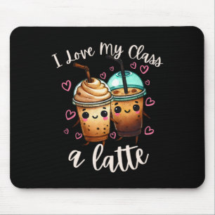 Tapis De Souris Professeurs Saint-Valentin Latte Café J'aime Mon C
