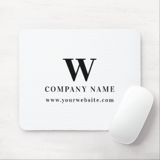 Tapis De Souris Professional Business Logo Monogram Name Website