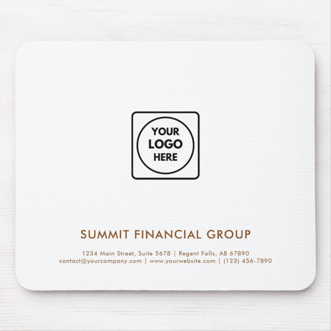 Tapis de souris professionnel avec logo d'entrepri (Devant)