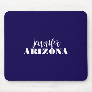 Tapis De Souris Professionnel élégant moderne minimaliste bleu fon