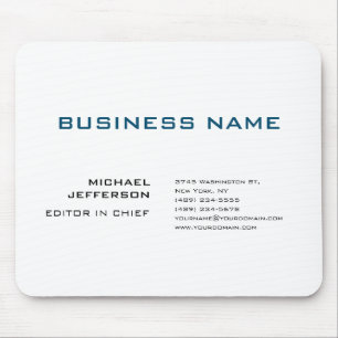 Tapis De Souris Professionnel Moderne Plain Simple