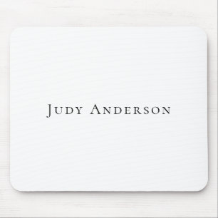 Tapis De Souris Professionnel Plain Moderne Élégant Votre Nom