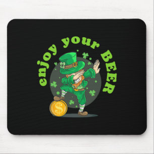 Tapis De Souris Profitez de votre Jour de la Saint Patrick de bièr